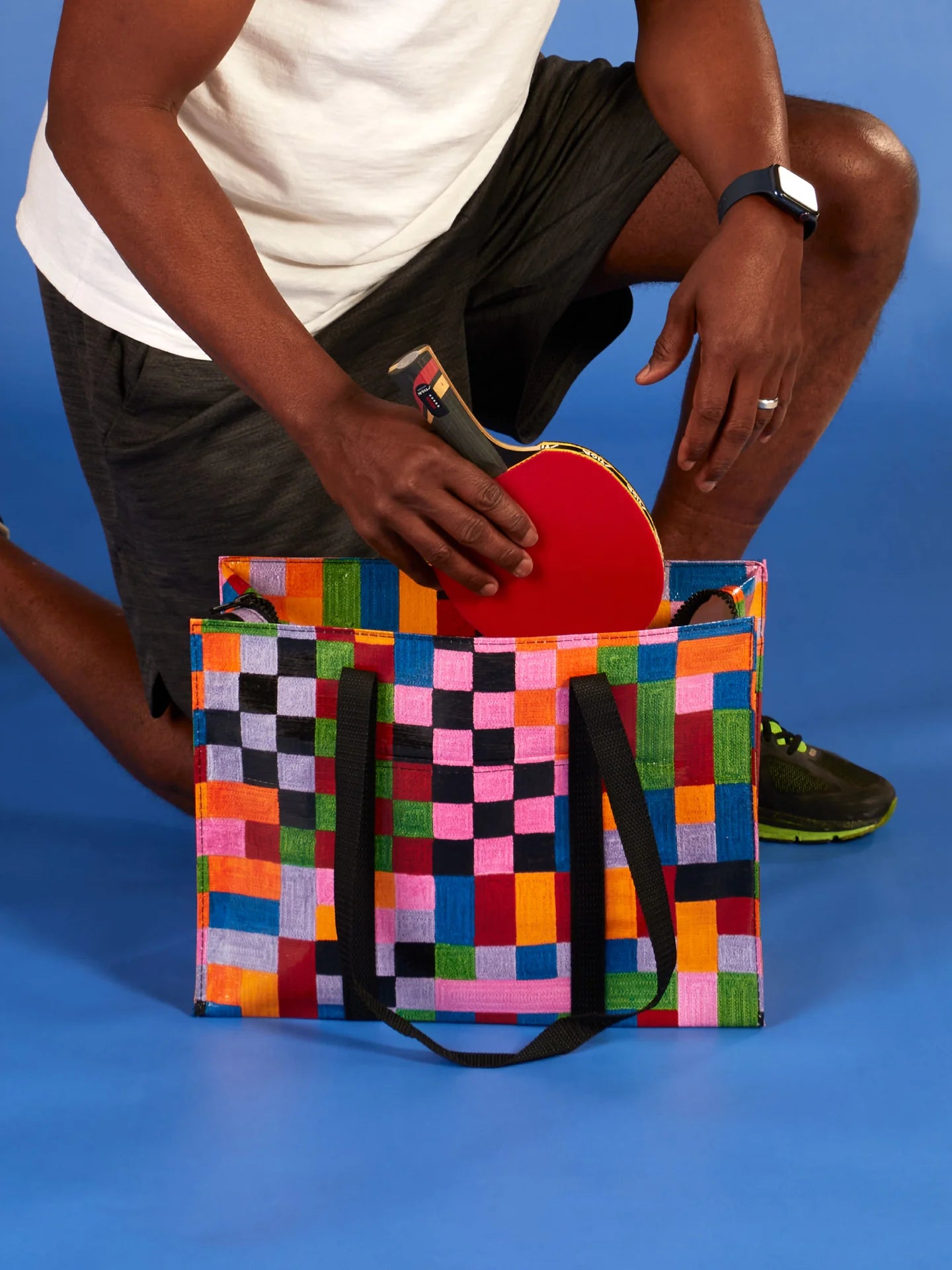 Color Cube Shoulder Tote